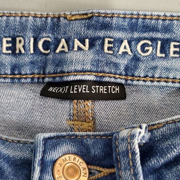 AMERICAN Eagle next level stretch size 2 highest rise jeggings - Picture 6 of 8
